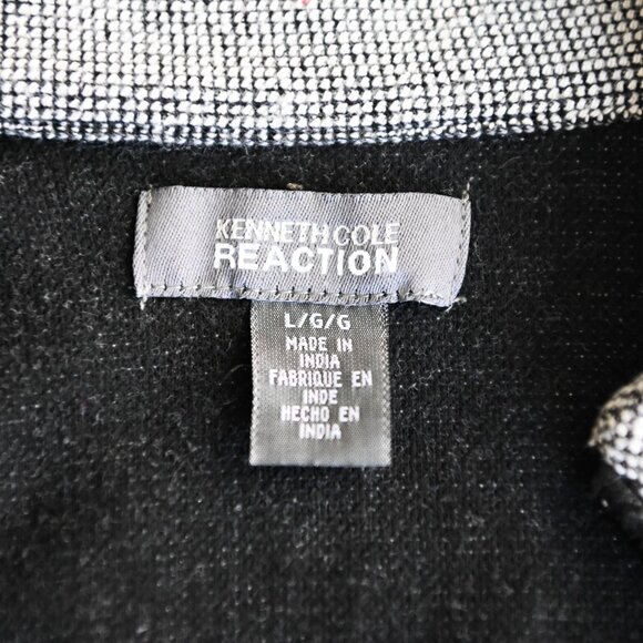 KENNETH COLE Reaction Men's Gray/Black Sweater Jacket - Size L - Picture 6 of 7